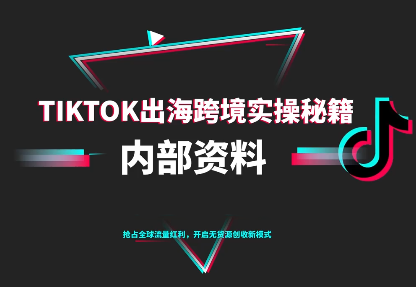 TikTok跨境电商0-1搭建运营(更新10月)-景枢聚合