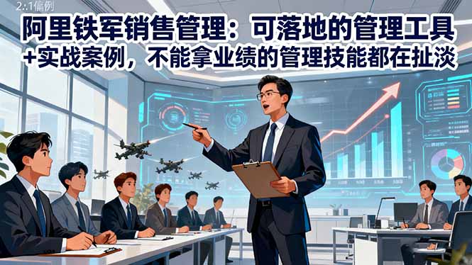 阿里铁军销售管理:可落地的管理工具+实战案例,不能拿业绩的管理都在扯淡-景枢聚合