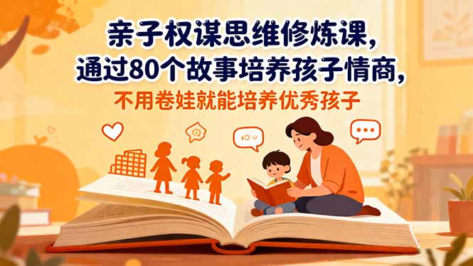 亲子权谋思维修炼课，通过80个故事培养孩子情商,不用卷娃就能培养优秀孩子-景枢聚合