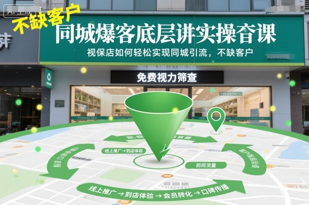 同城爆客底层实操课，视保店如何轻松实现同城引流，不缺客户！-景枢聚合