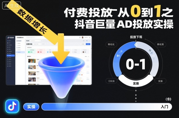 ​​‌‬‌‍⁤⁣​​⁤⁢​⁤​‍‬‬​⁤⁣‍‬⁤​⁡​⁣⁡‌‍​⁤⁣‍⁣​‌⁢⁢⁡‍⁣⁡​付费投放从0到1之抖音巨量AD投放实操-景枢聚合