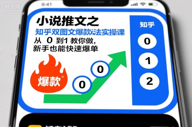 小说推文之知乎双图文爆款玩法实操课，从0到1教你做，新手也能快速爆单-景枢聚合